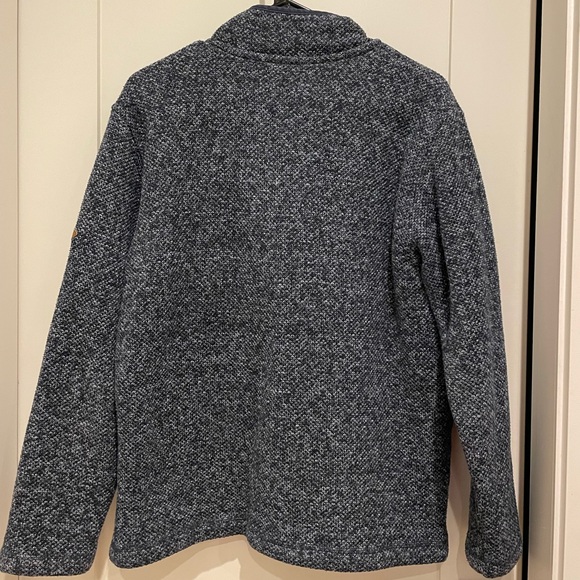 Men's Orvis Navy Blue QuarterZip Sweater - Picture 3 of 4